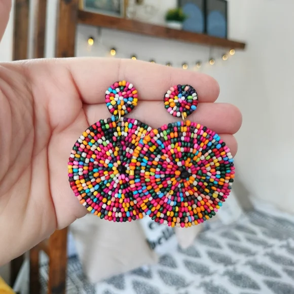 Boho Beaded Earrings - Picture 13 of 15